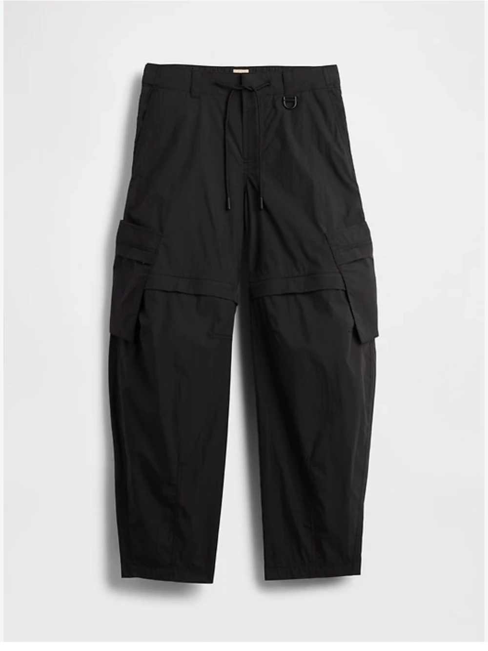 Gap x BÉIS Convertible Cargo Barrel Pants – Black – Size 10